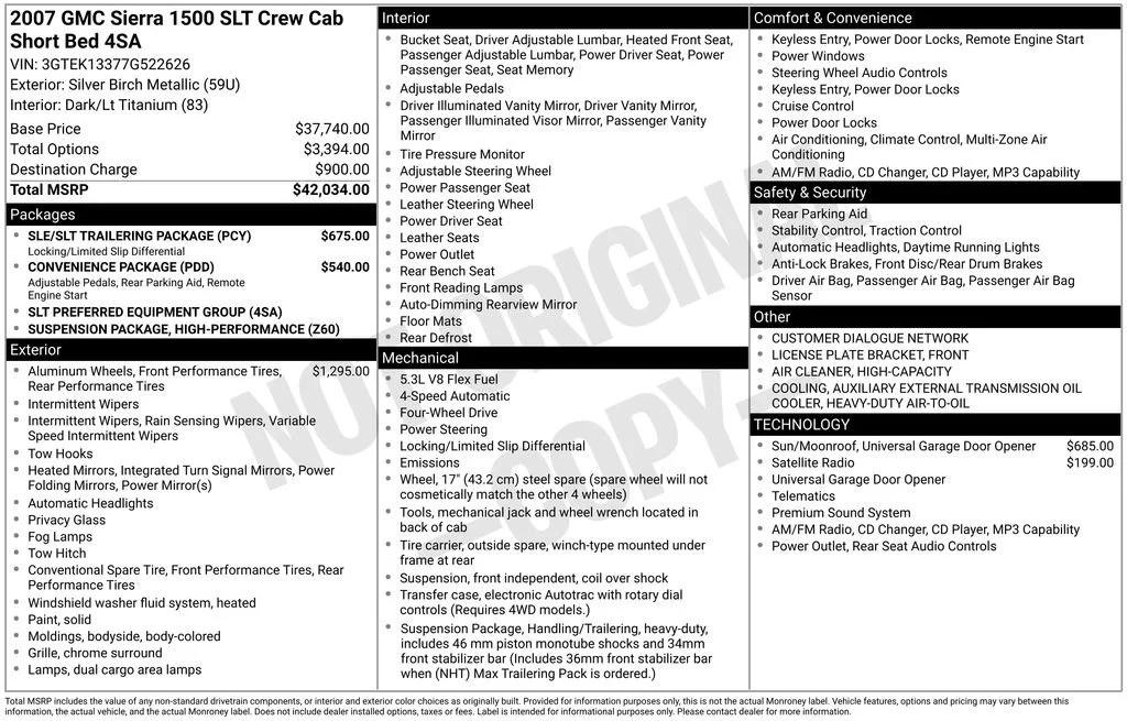 gmc sierra 1500 2007 3GTEK13377G522626 image gmc sierra 1500 2007 3GTEK13377G522626 image